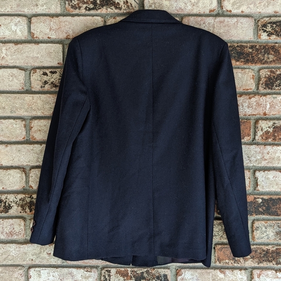 🕴️Vintage Wool Blazer 12 Oversized Navy Blue - Picture 6 of 6